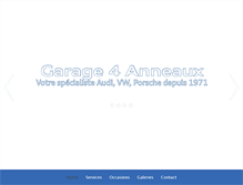 Tablet Screenshot of garage4anneaux.ch